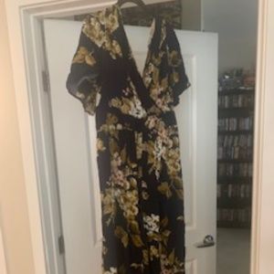 Flower Print Jumpsuit